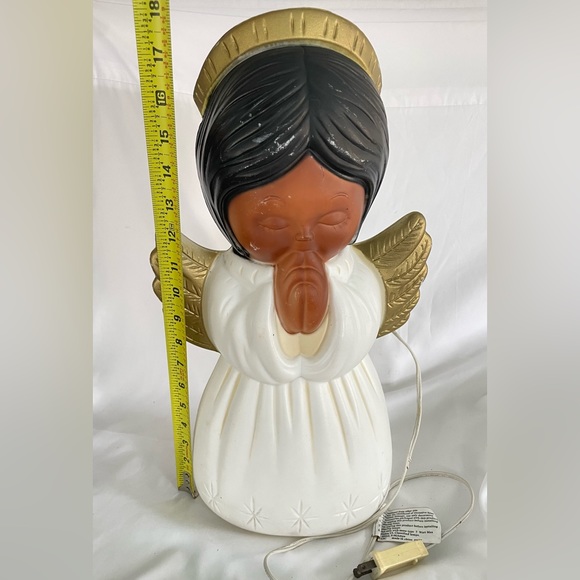 VTG Grand Ventures 18” Tall African American Angel Blow Mold Christmas 1999. - Picture 8 of 9